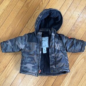 Carter's Blue and Gray Camouflage Jacket